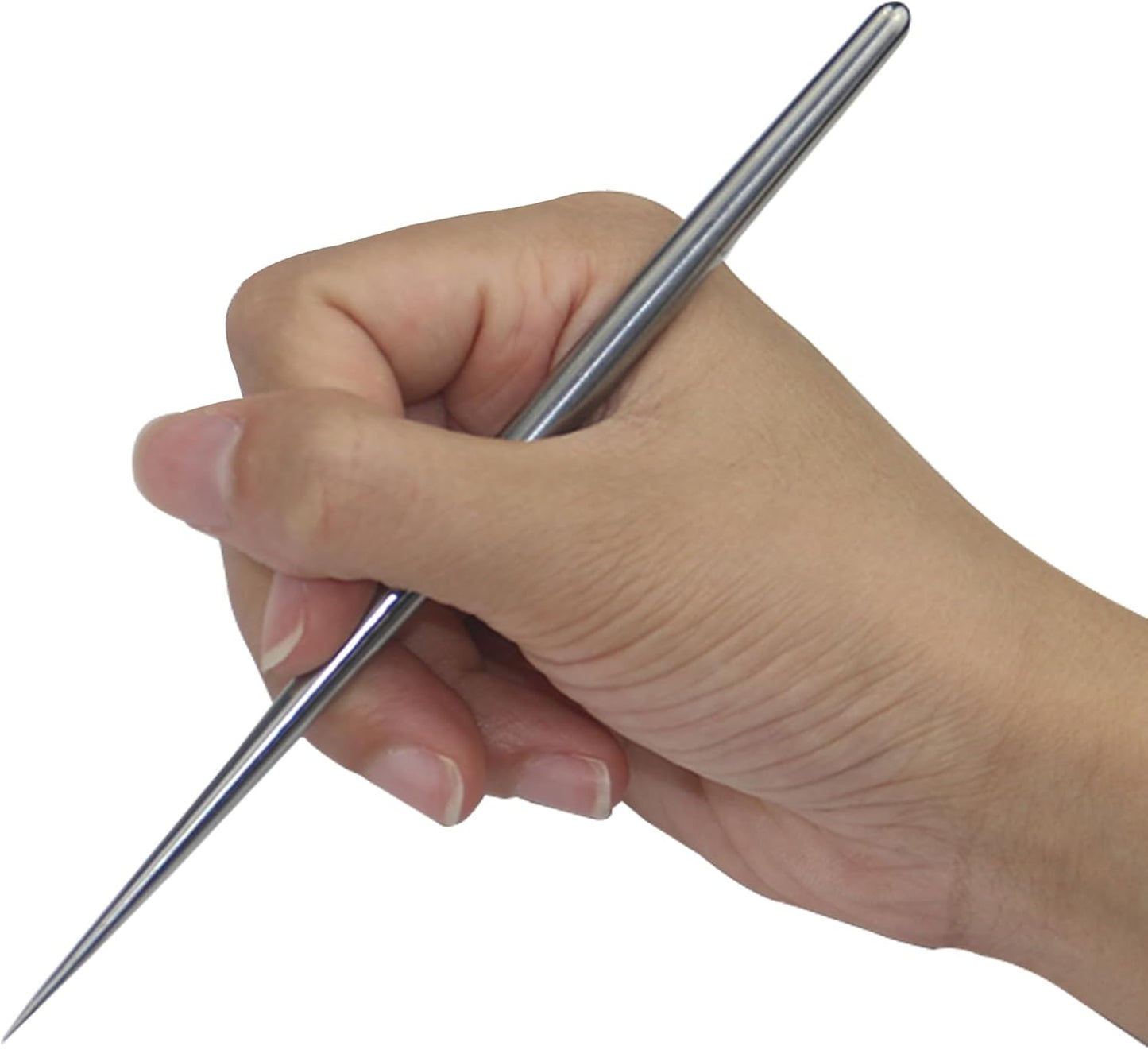 4 PCS Clay Needle Tools Sculpting Ceramics Pottery Carving Tools for Model Clay Supplies,Stainless Steel Ceramic & Pottery Needle Tools 5.9 Inch Texture Needle Pottery Scoring Tool,Silver, LXLVOUEG