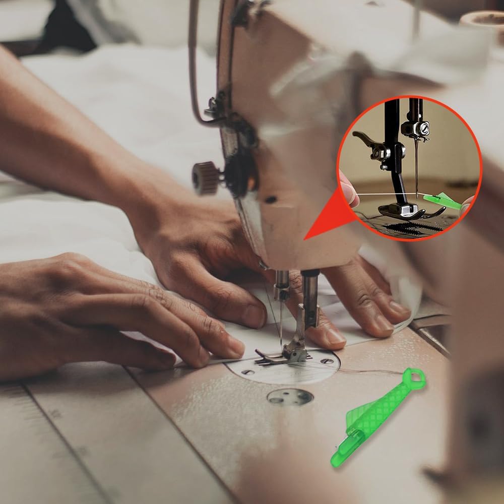 Automatic Sewing Needle Threader, Fish Type Quick Needle Threaders for Hand Sewing, Sewing Machine Needle Threader Tools, Sewing Supplies - Designed for Sewing Lovers Alike (green-10pcs)