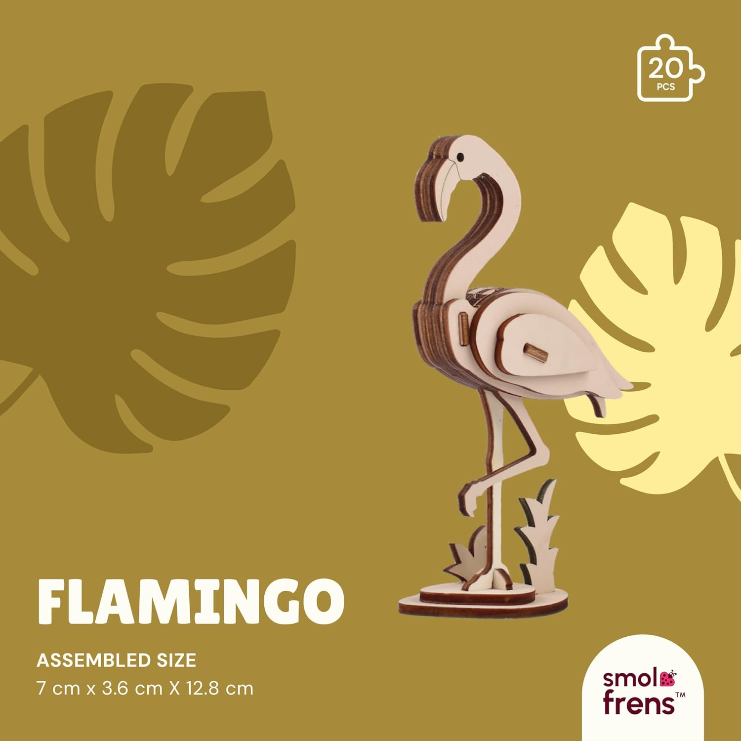 Wooden Animal Puzzles for Ages 8+, 6 Pack 3D Wooden Puzzles, STEM Kits for Kids, Teens, Adults, Wood Crafts Model Kits, STEM Toys, DIY Art Projects, Educational Gifts Toys, Party Favors - Exotic Frens