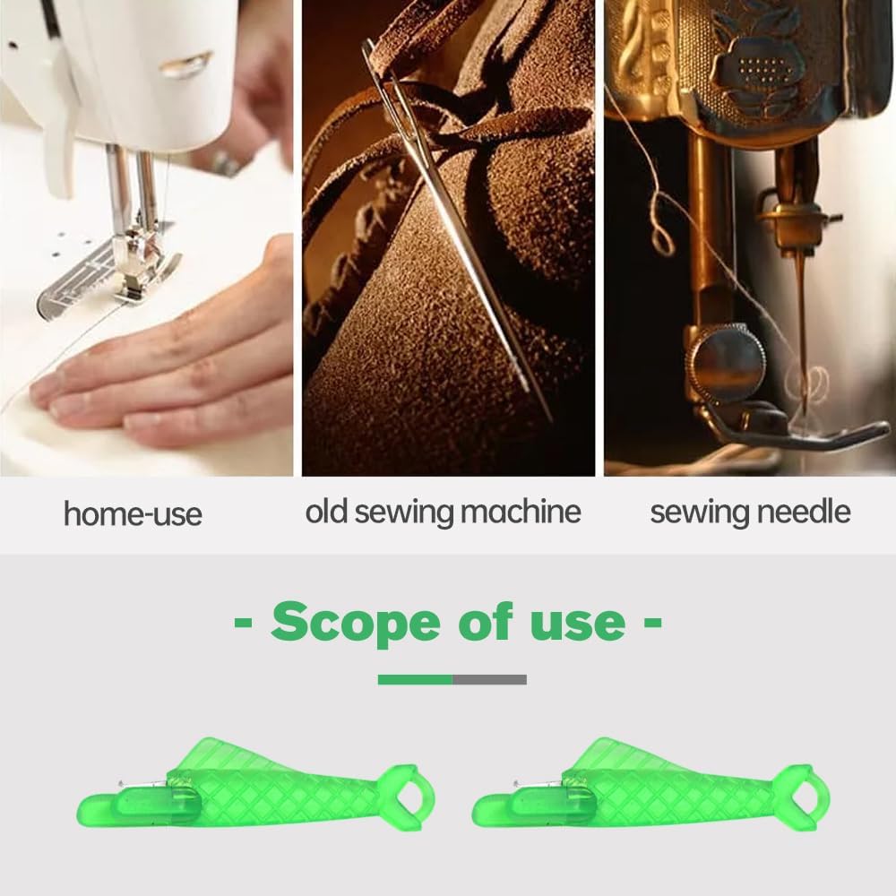 Automatic Sewing Needle Threader, Fish Type Sewing Machine Needle Threader, Simple Hand Sewing Needle Sewing Tool Set for Sewing Supplies (50 pcs)