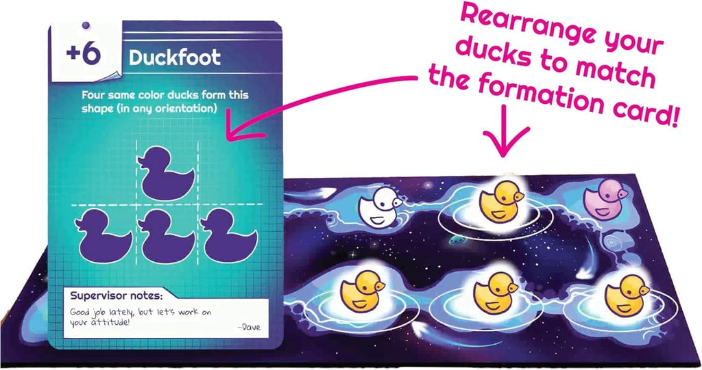 Abducktion - Bundle Base + IntergalacDuck Research Expansion Combo Pack, 25-30 Minutes, Ages 12+, A weirdly Strategic Duck Kidnapping Game, a UFO, and Mind-Bending, Shape-Finding Logic!