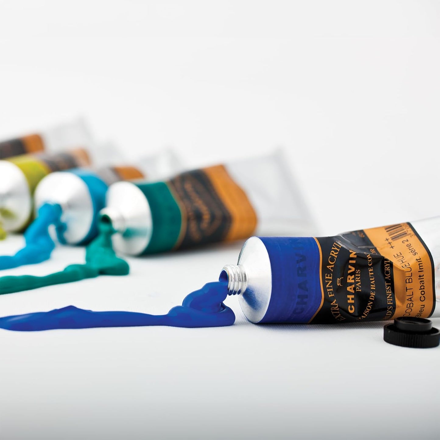Charvin Extra Fine Professional Acrylic Paint - Raw Umber, 60ml Tube, Triple-Milled, Lightfast Pigments, Open Stock Artist Acrylic Paints in Nature-Inspired Hues