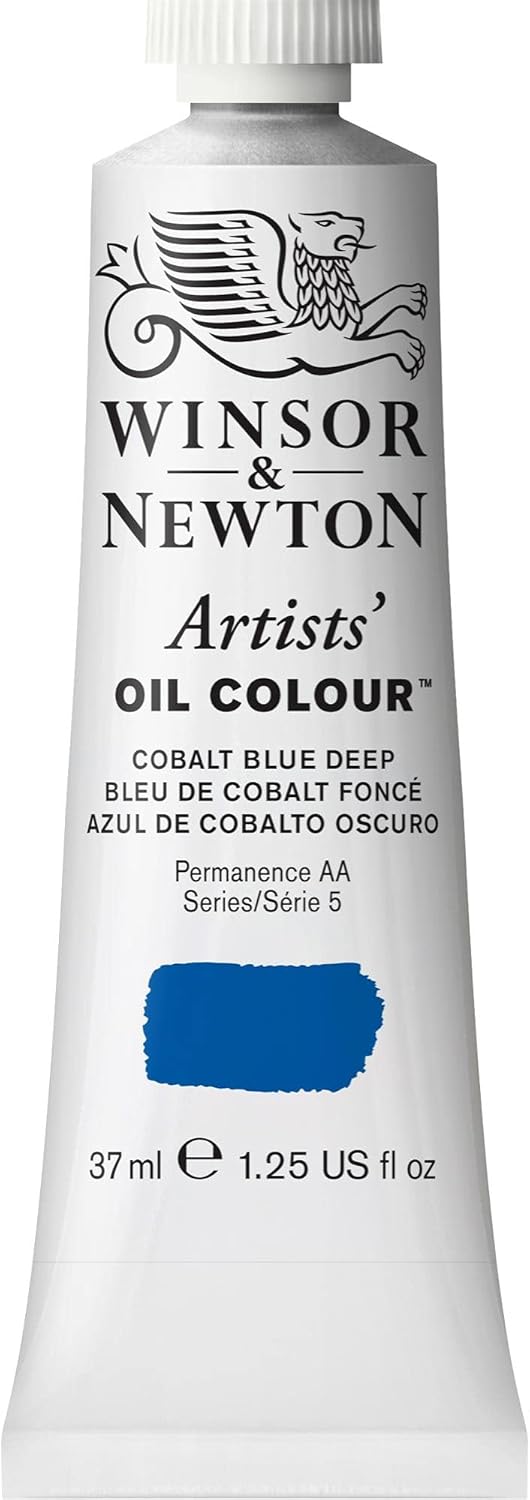 Winsor & Newton Artists' Oil Color, 37ml (1.25 oz) Tube, Cobalt Blue Deep
