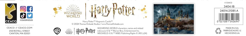 Ceaco - Thomas Kinkade - Harry Potter - Hogwart's Castle - 1500 Piece Jigsaw Puzzle