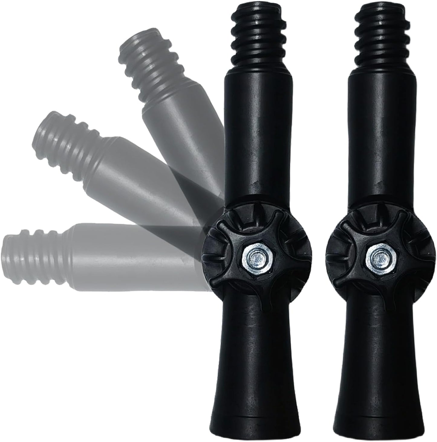 2 Pack Universal Joint Angle Adaptor for Telescoping Extension Pole, Versatile for Window Cleaning, Gutter Cleaning, Light Bulb Changing, Painting Threaded Extension Pole