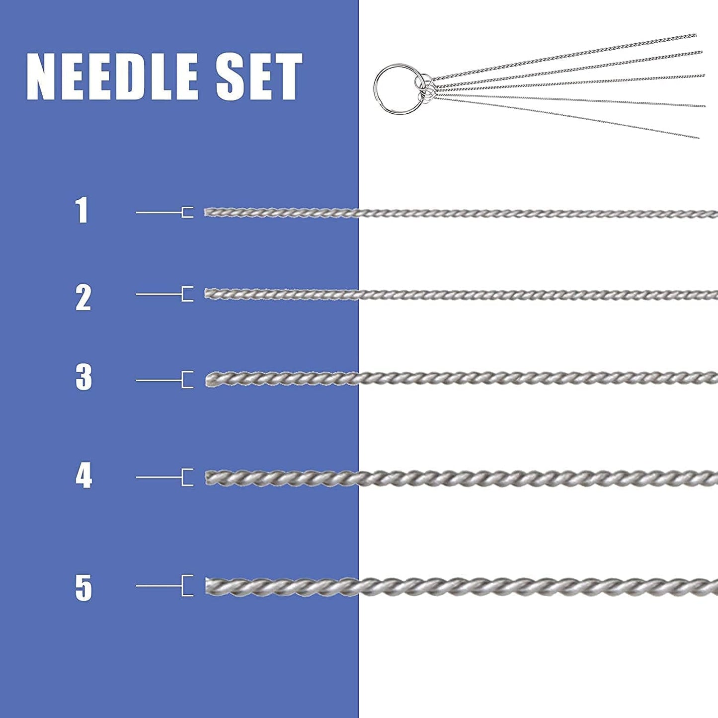 JOYABEST Multi-Purpose AirbrushCleaning Pot Airbrush Washing kit,with 5 Cleaning Needles + 5 Nylon Brushes + 1 Repair Tool for Removing Nozzle Paint, Dirt