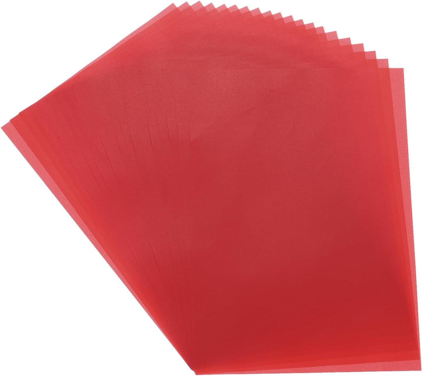 MECCANIXITY Colored Vellum Paper, 40 Sheet Deep Red Transparency 8.5 x 11 Printable Vellum Paper, Translucent Vellum Sheets for Printing Wedding Invitations Ink Jet Laser Printer