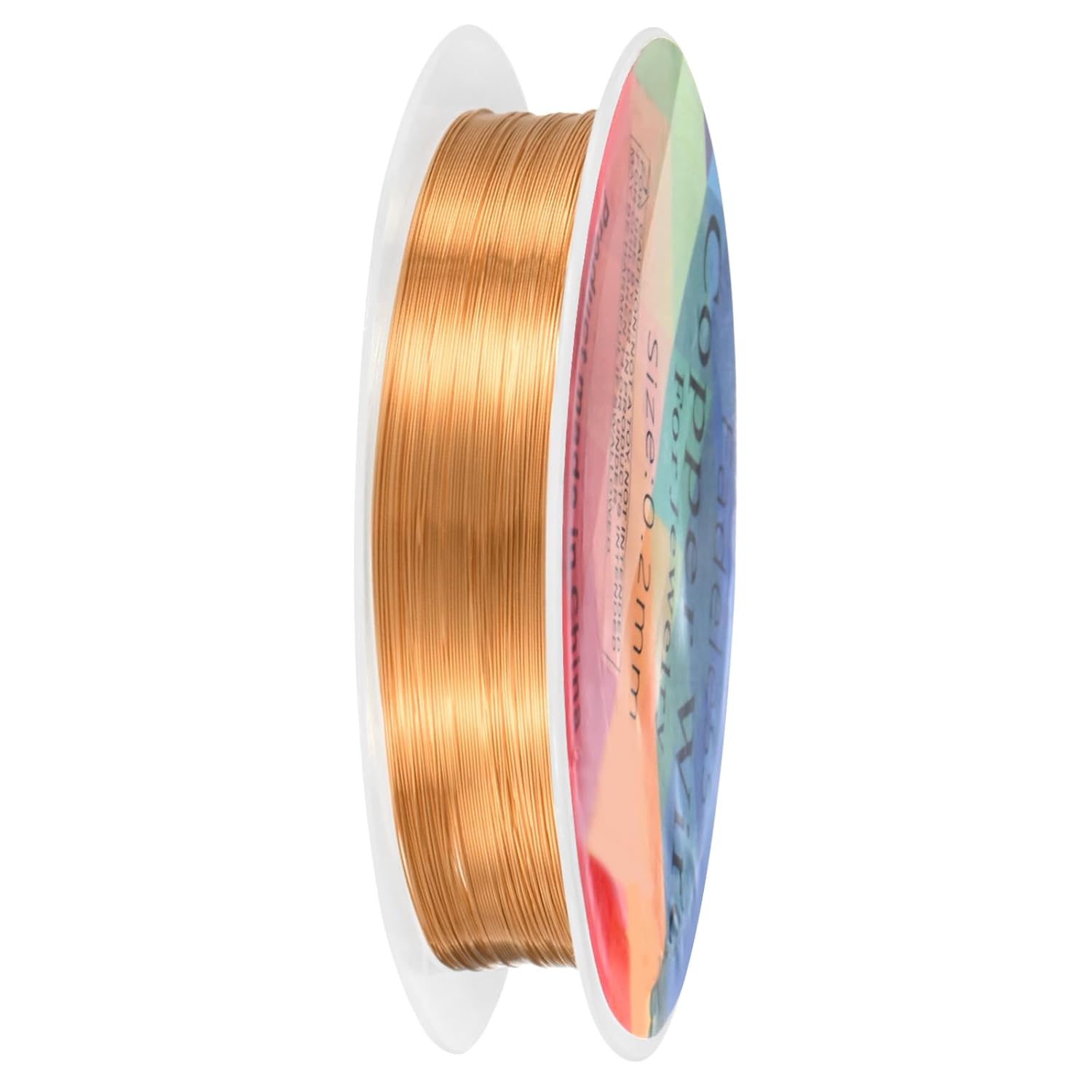 0.2 mm/32 Gauge Copper Wire for Jewelry Making, 82FT Copper Beading Craft Wire for Jewelry/Weaving/DIY Crafting/Planting, Color-Retaining [25M, Copper Tone]