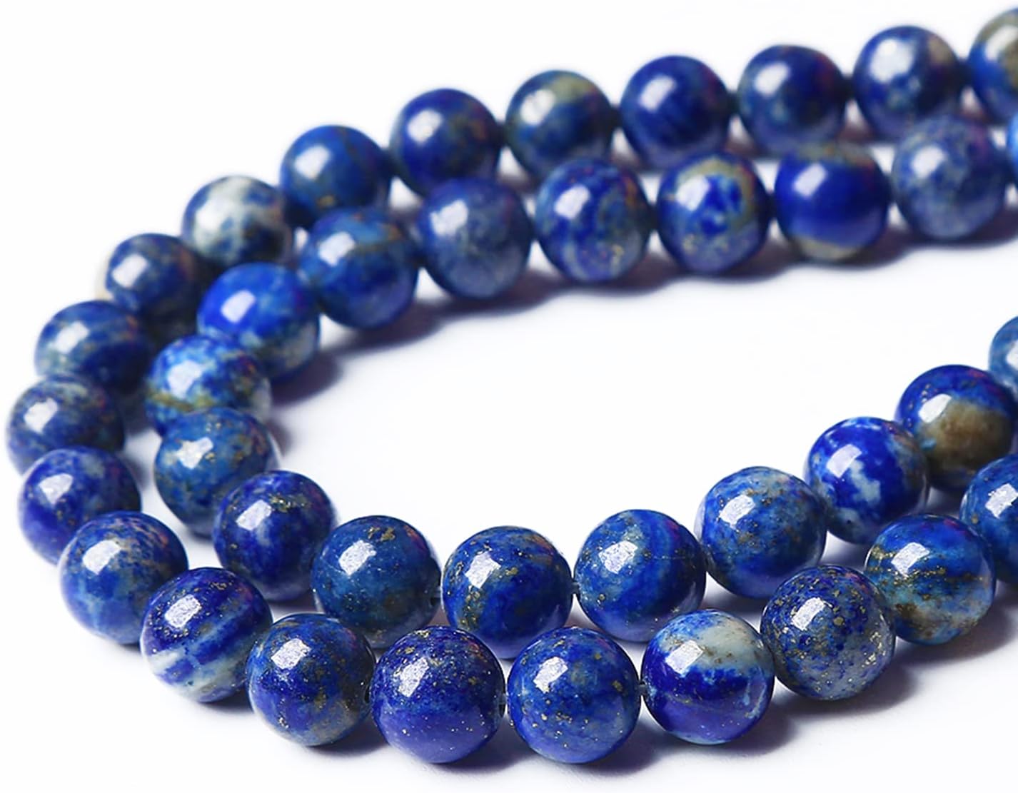 AAA+ Natural Lapis Lazuli Gemstone Beads 10mm 37PCS Round Loose Stone Beads for Jewelry Making DIY Bracelets Necklace Earrings