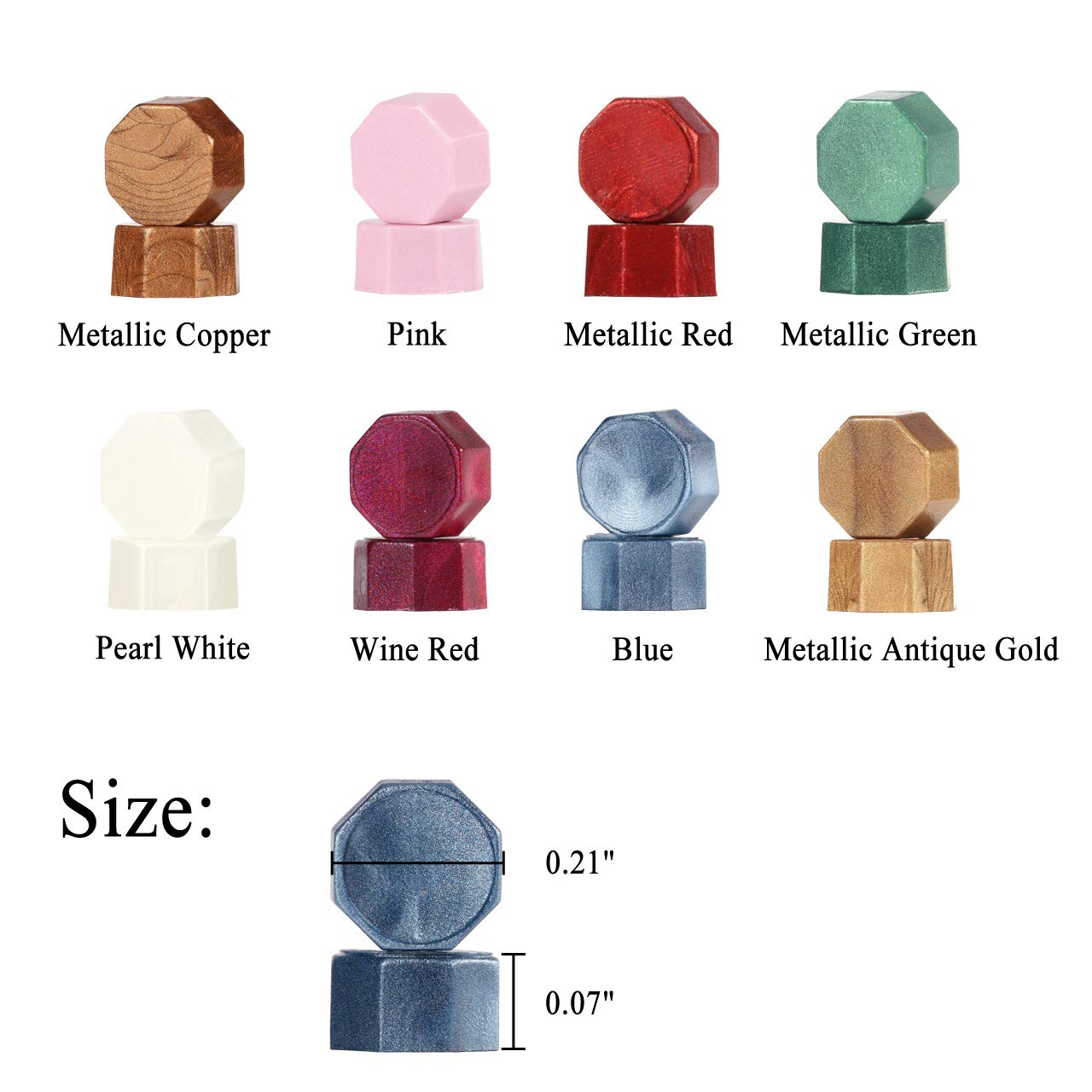 Yoption 360 Pcs Blue Sealing Wax Beads Set for Wax Seal Stamp with Candles and Melting Spoon