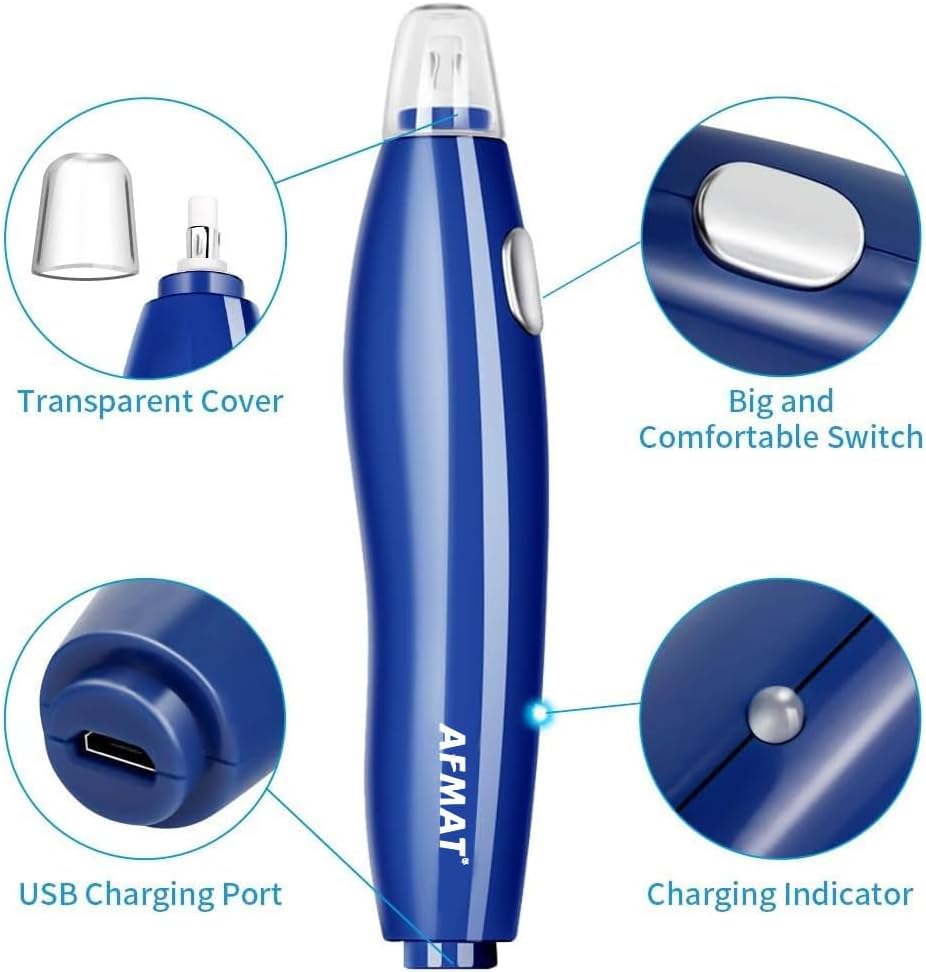 Electric Eraser, 140 Eraser Refills, Electric Pencil Eraser Rechargeable for Artists, Electric Erasers for Drafting, Drawing, Painting, Sketching, Architectural Plans, Detailer Tool-Blue