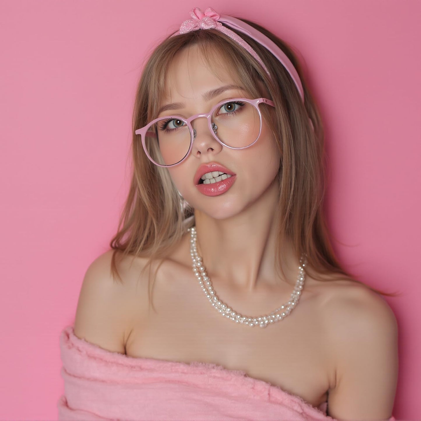 Kate Seamless Paper Backdrop for Photography Pink Backdrop Paper (86''x32.8' Baby Pink)