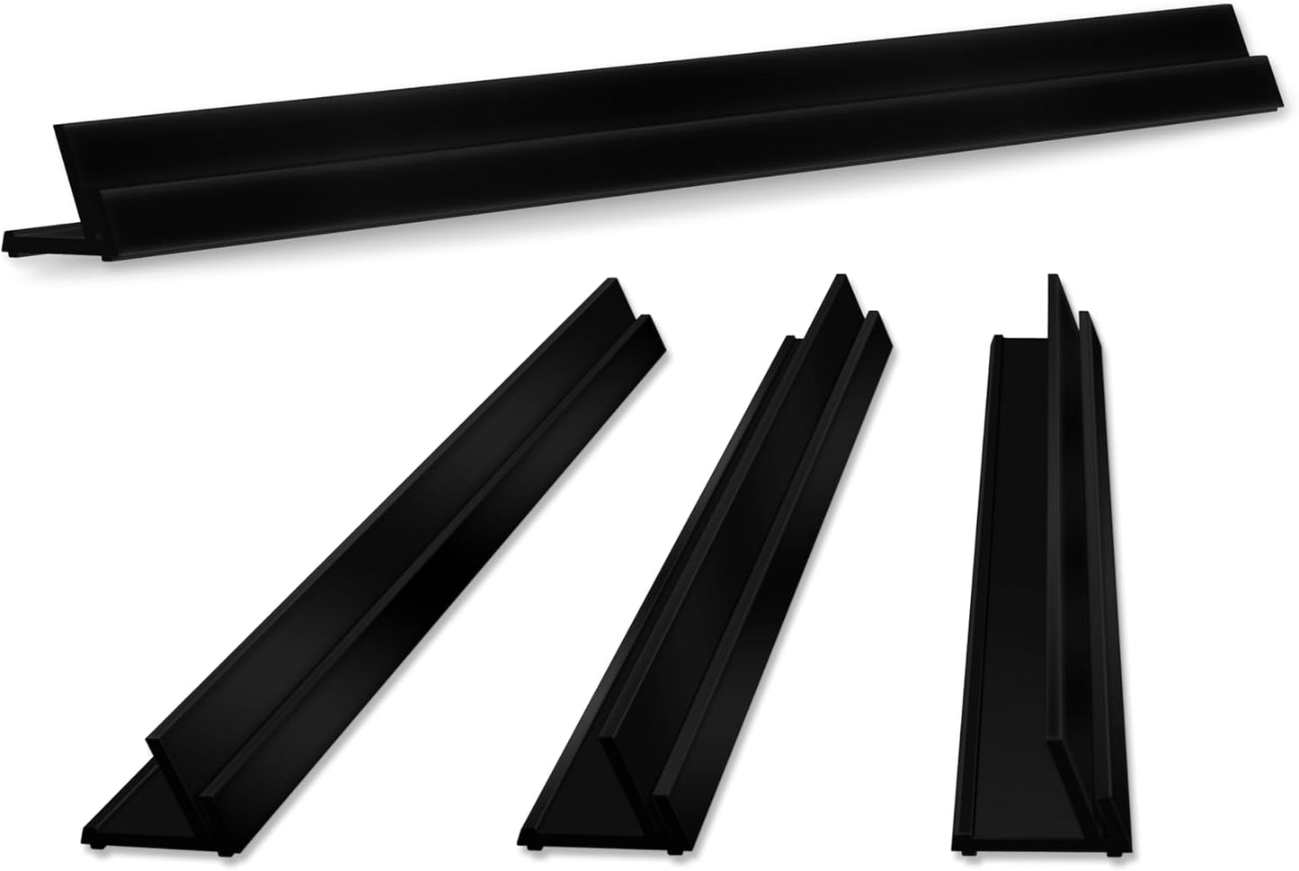 Lightweight Non-Slip Card Holder Stand – Set of 4, 13.4 Inches – Made in Japan for Card Games and TCG, Anti-Skid Base (4 Pack-Black)
