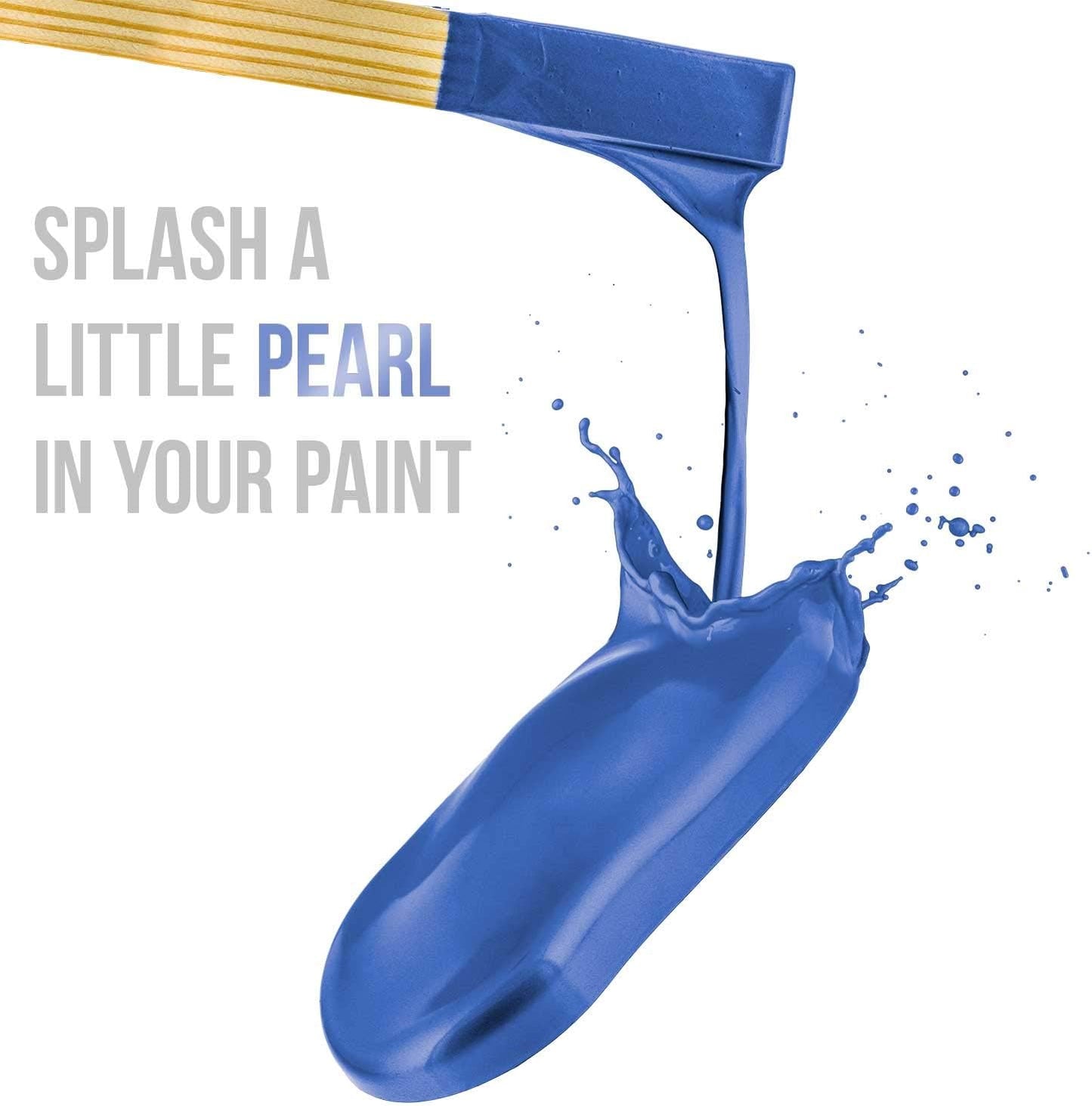 U.S. Art Supply Jewelescent Mica Pearl Pigment Powder, Royal Blue 3.5 oz (100g) Pouch - Cosmetic Grade, Epoxy Resin Color Pigment, Mica Powder for Resin, Soap, Slime, Candle Dye, Art, Crafts