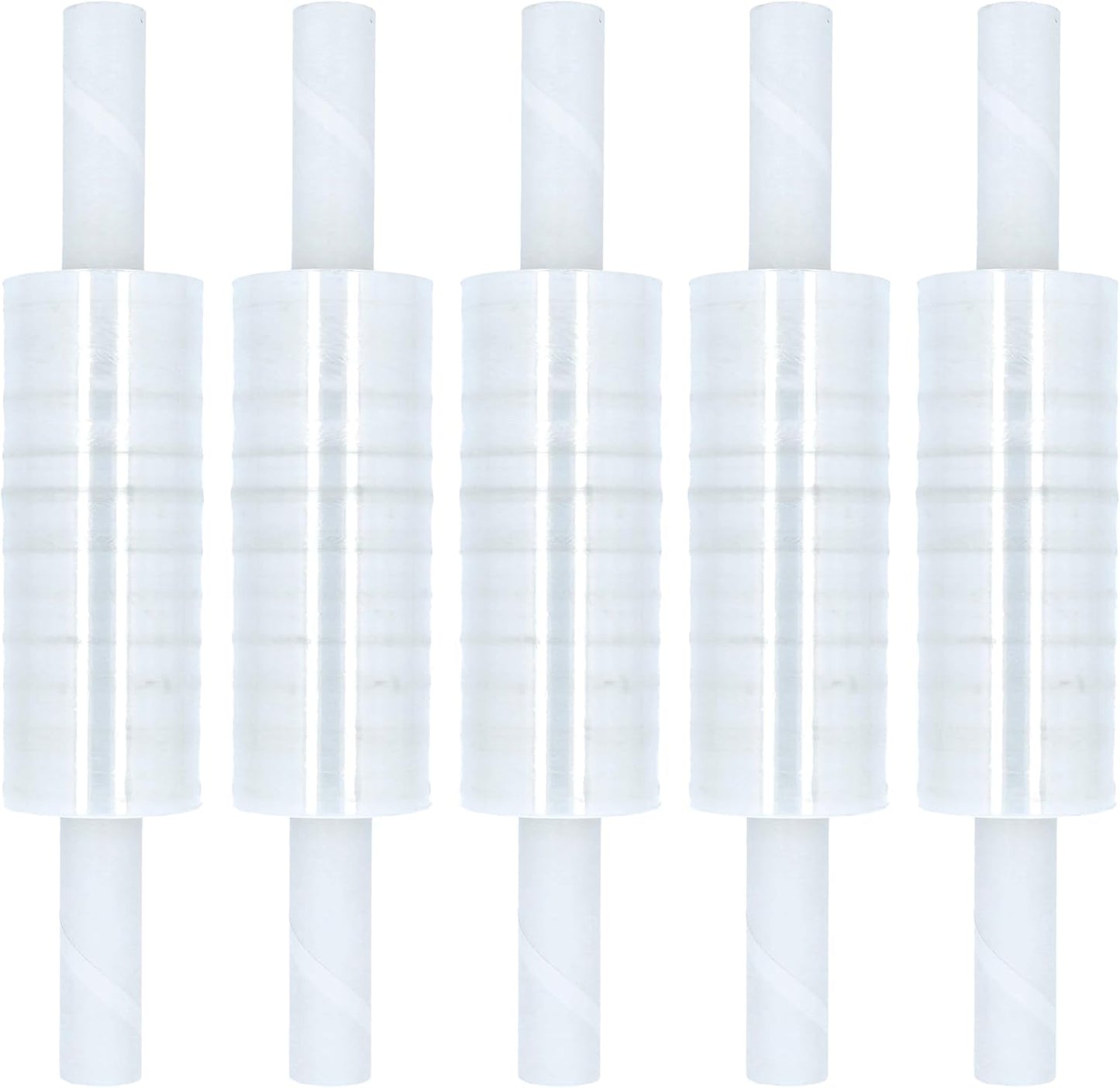 Pallet Wrap Stretch Film, Extended Core Handle, Clear, 20 Inch x 1000 Feet, 80 Gauge, 1 Pack Clear Plastic Cling with Extended Core Handles for Pallets Moving & Storing