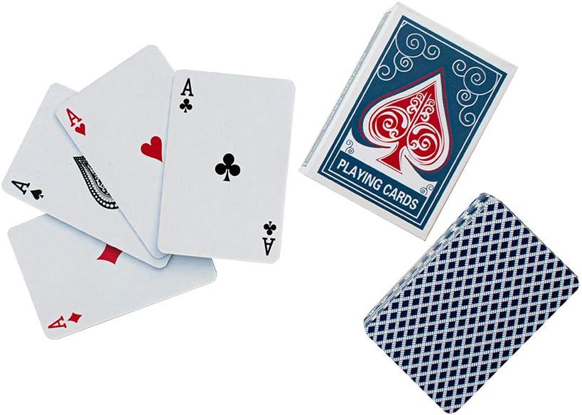 Alex Cramer The Perfect Traveler Classic Domino Set with Leather-Look Travel Case and a Deck of Miniature Playing Cards (Dominoes Set)