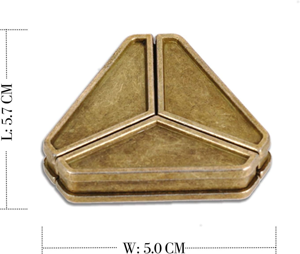 Brain Teaser Puzzle for Adults Puzzles Metal Hole Lock Adult Educational Toy Jigsaw IQ Puzzle (Green)