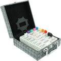 Mexican Train Dominoes Set - Double 12 Dominoes, 91 Tiles Game with Leather Box for Kids, Adults and Family