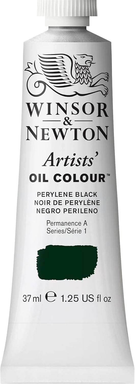 Winsor & Newton Artists' Oil Color, 37ml (1.25 oz) Tube, Perylene Black