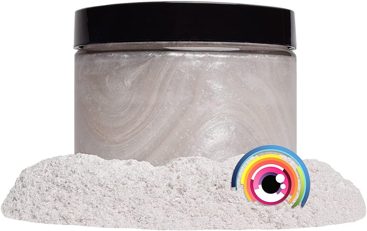Eye Candy Pigments Premium White Mica Powder - Hakushika (25gr) - for Epoxy, Resin, Soap, Paint, Woodworking, Acrylic Pouring, Bath Bombs, Fishing Lures - DIY Arts and Crafts Additive