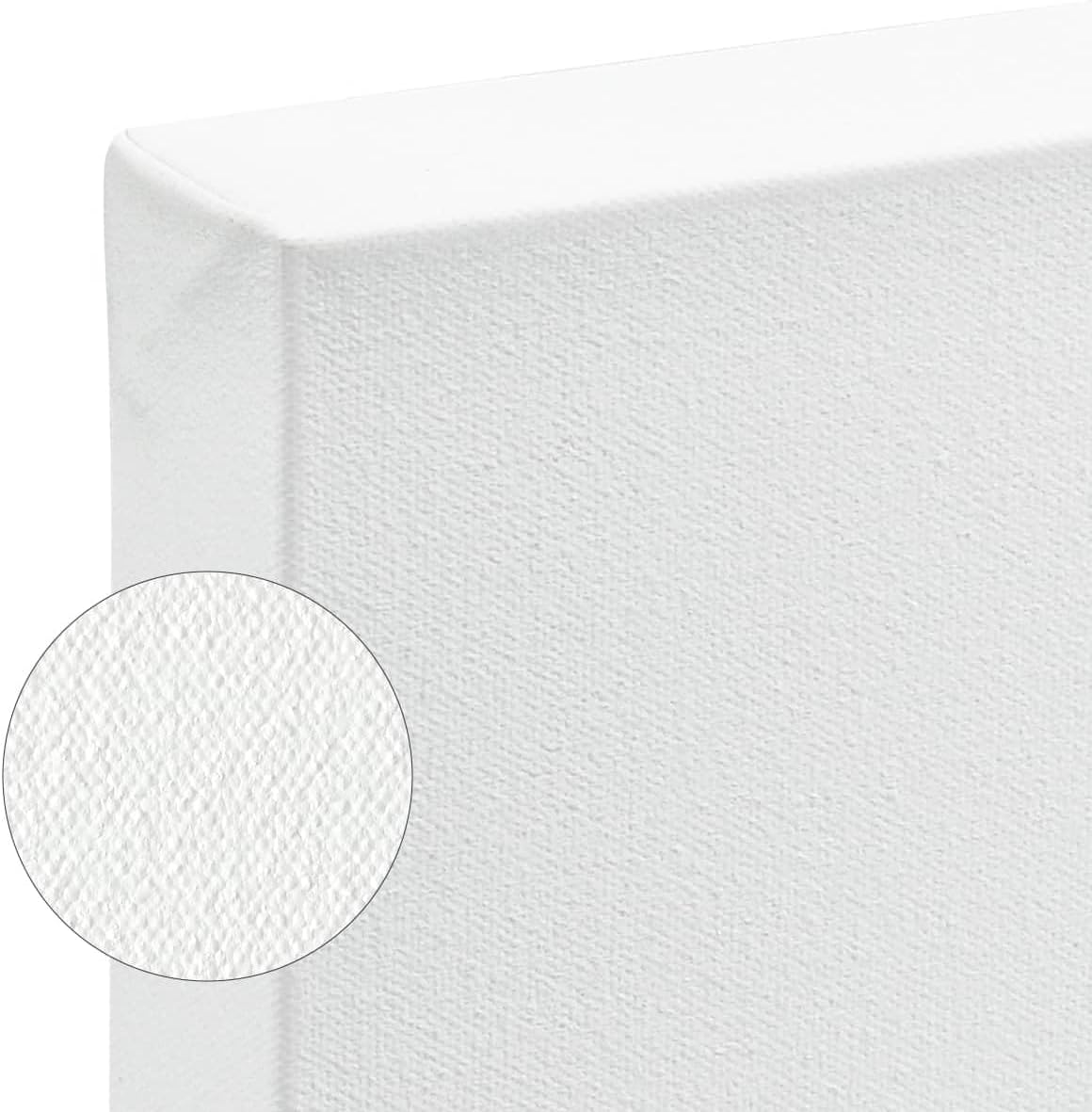 SoHo Urban Artist, 11x14 Heavyweight Stretched Cotton Canvas for Painting - 1.5" Deep- 3 Pack, Triple Primed, 100% Cotton Canvas, Archival, Universal Primed for Oil, Acrylic, Alkyd, Mixed Media