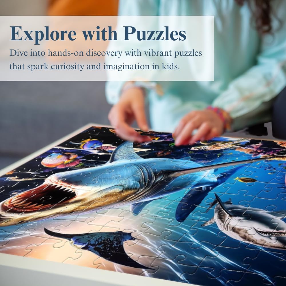 Eyewitness Discovery Puzzle American Landmarks, 100 Piece Jigsaw for Kids, Educational Learning Toy for Boys & Girls, Children Ages 5+