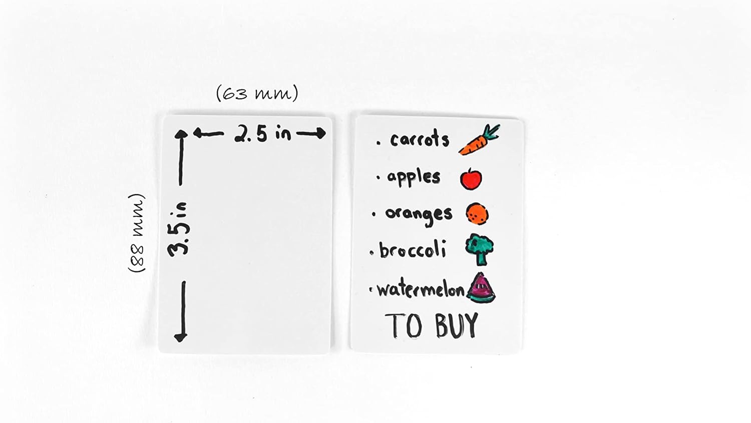 Dry Erase Blank Playing Cards w/Box, Poker Size - 2.5" x 3.5", 180 Reusable Cards, Flash Cards, Board Game & Note Cards