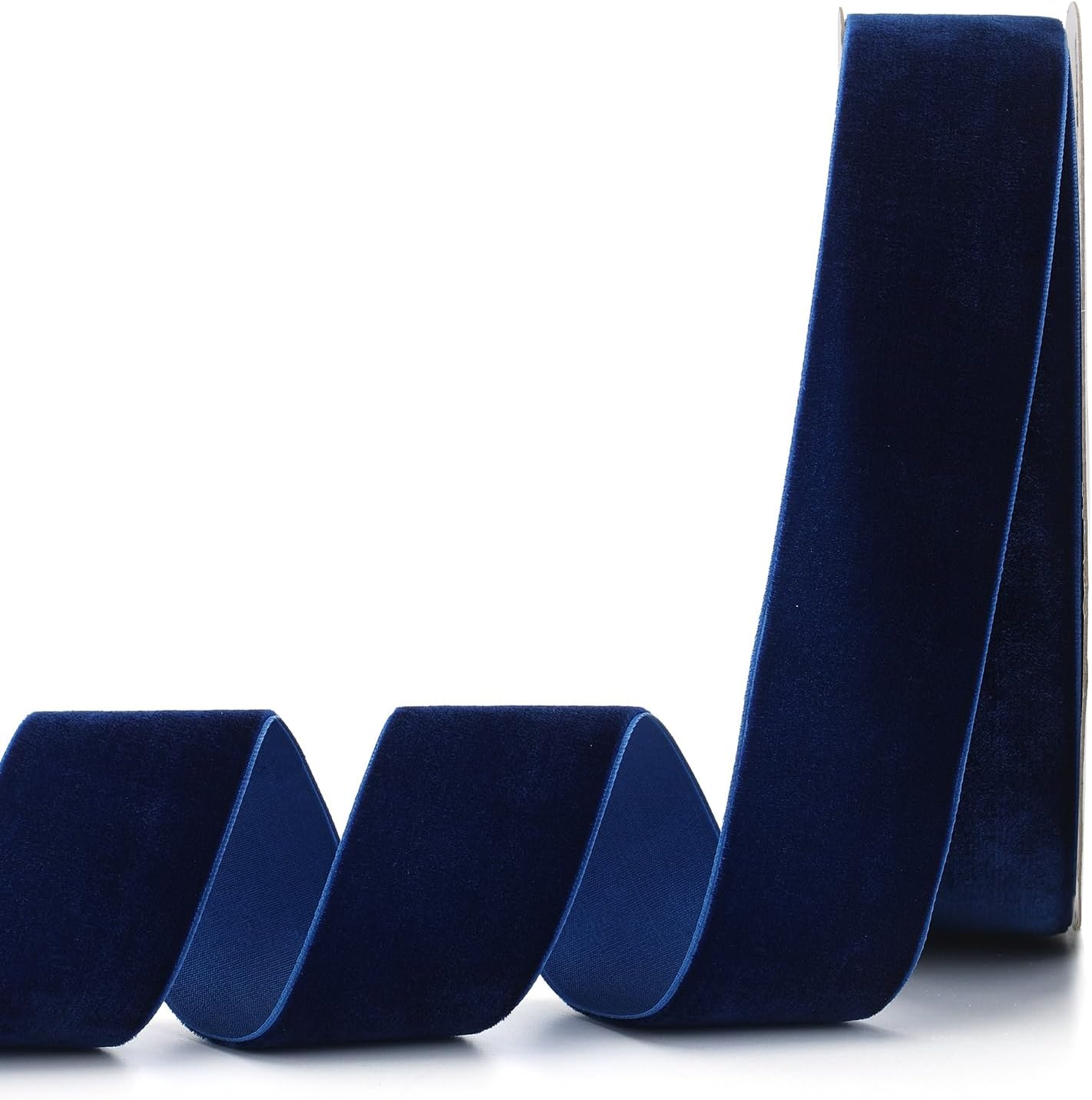 Navy Blue Velvet Ribbon,2" W x 20Yd Single Face,Great for Gift Wrapping,Hair Bows,Handmade Craft and Christmas,Wedding Decoration (2" Navy Blue)
