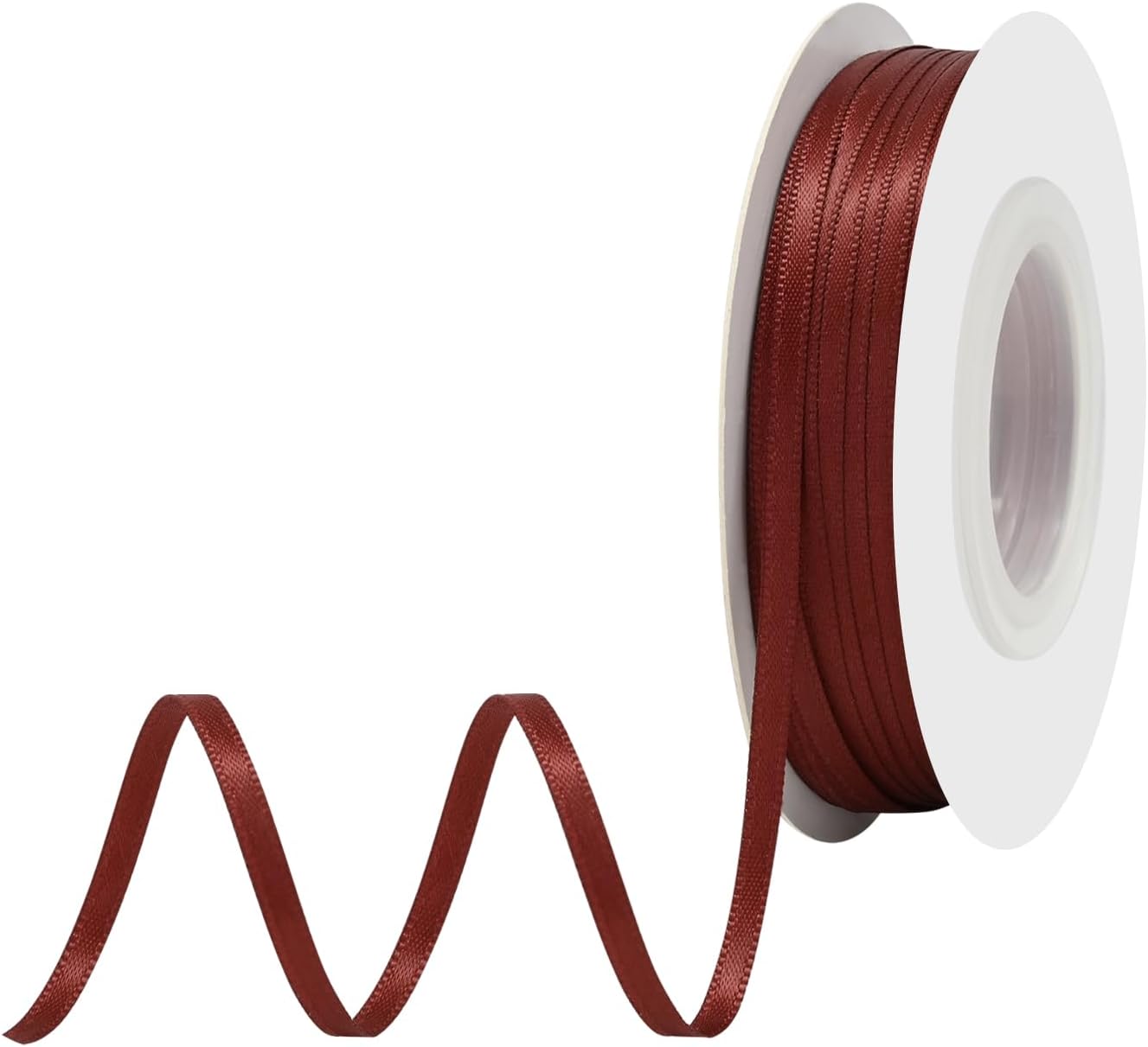 Sherry Satin Ribbon 1/8" X 50 Yards Solid Color Double Faced Ribbons Perfect for Crafts Wedding Decor Bow Making Arts Sewing and More