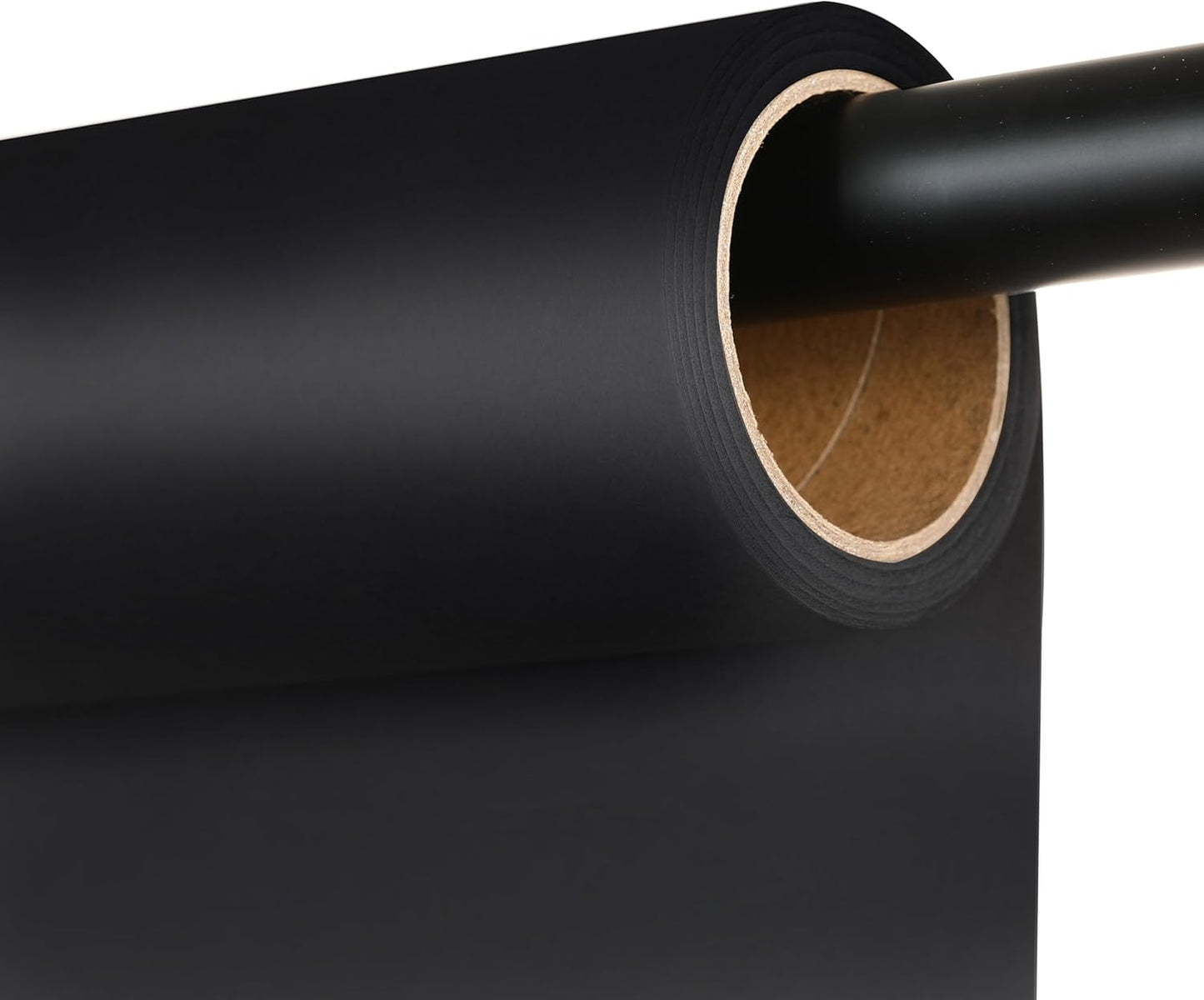 Seamless Photography Background Paper Roll, Blue Photo Paper Backdrop for Photography, Video and Streaming (Jet, 53" x16')