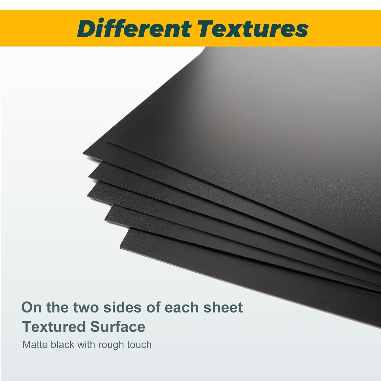 6 Pack Black Plastic Sheet 12x16x0.04 in Flexible High Tensile Plastic Sheets Black Plastic Panel for DIY Materials Handicrafts Home Decoration