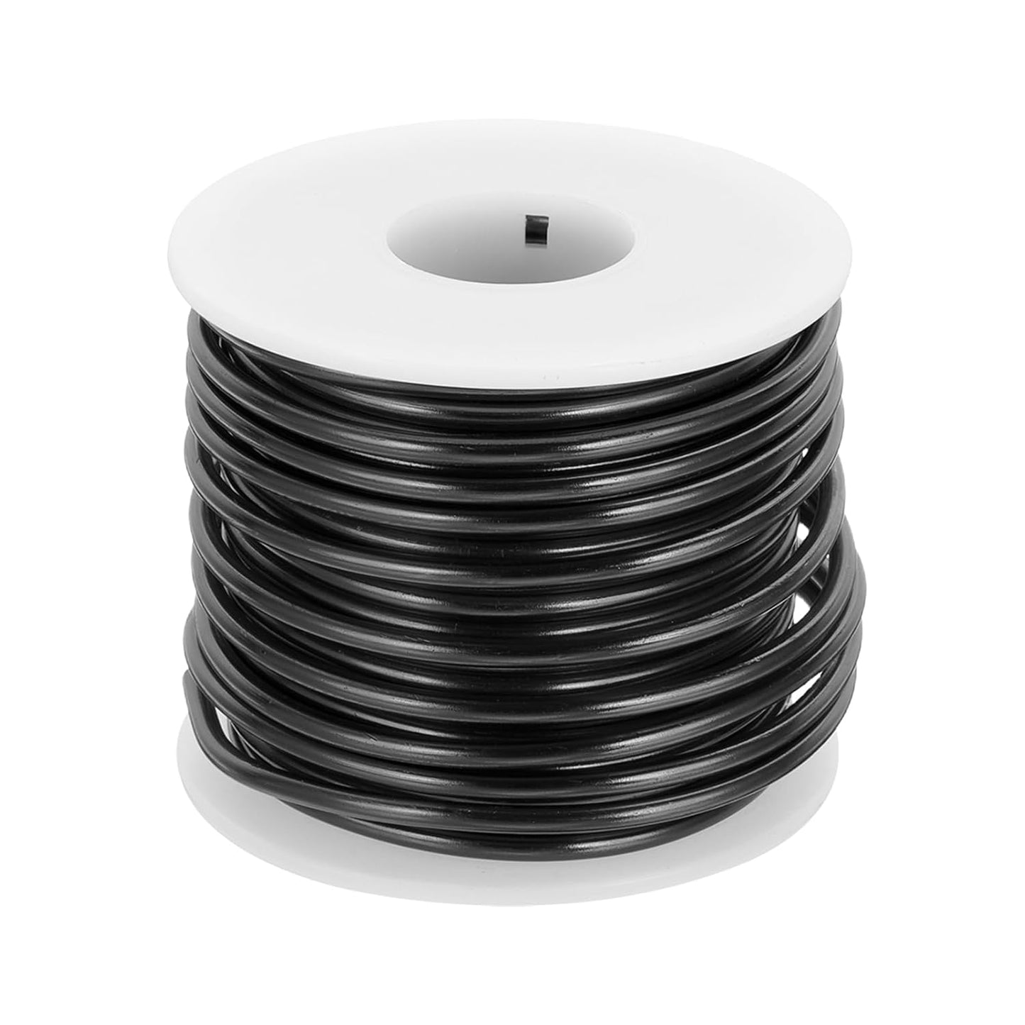 MECCANIXITY 9 Gauge Anodized Aluminum Craft Wire Bendable Bonsai Training Wire 56 Feet 3mm for Sculpting Crafts Wreath Floral Beading Jewelry Making, Black