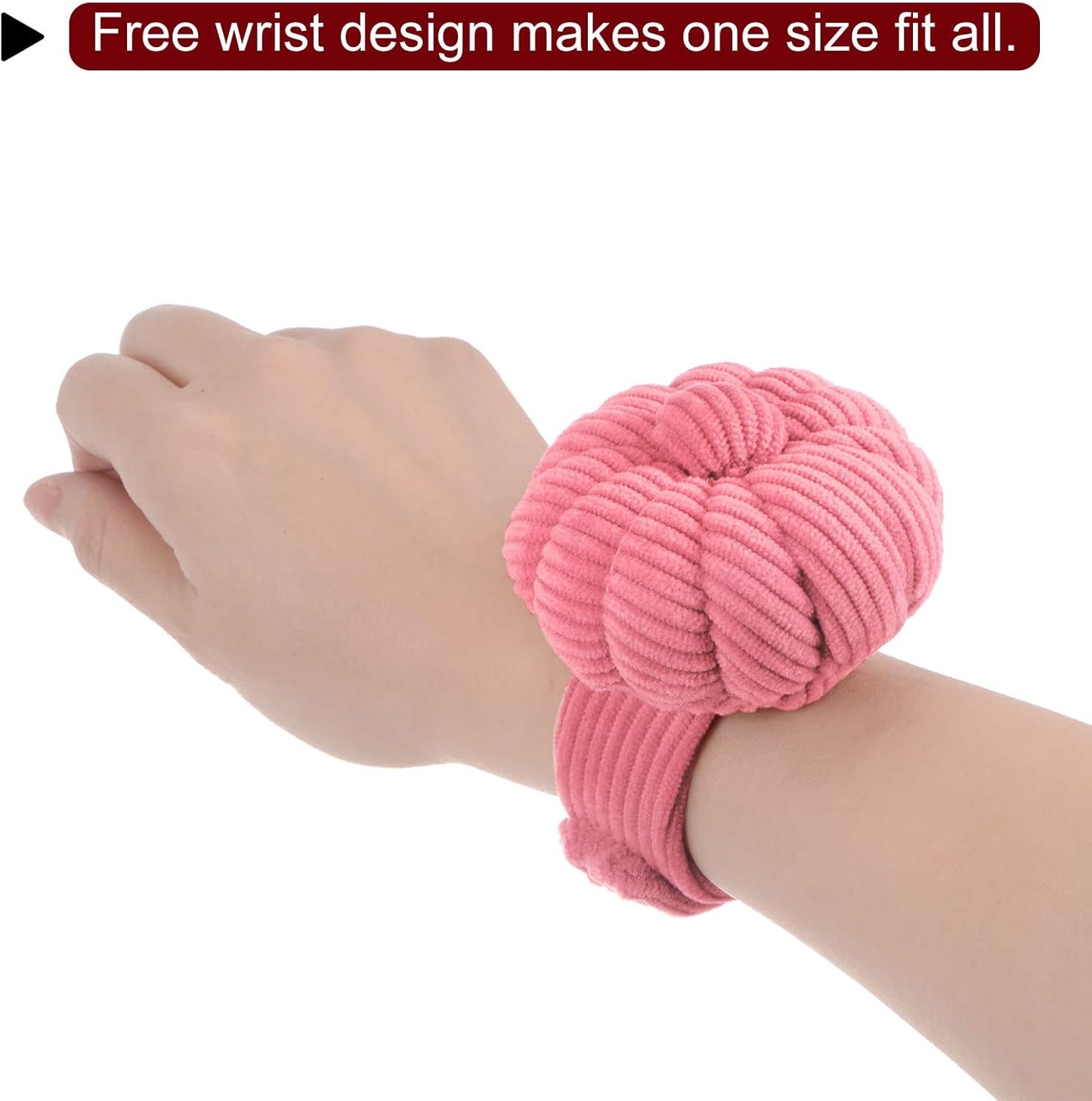HARFINGTON Wrist Pin Cushions Band Sewing Needle Cushion Needle Holder Pincushions with Adjustable Strap Fit All Wrist Sizes for Sewing Quilting Needlework DIY Crafts, Dark Yellow