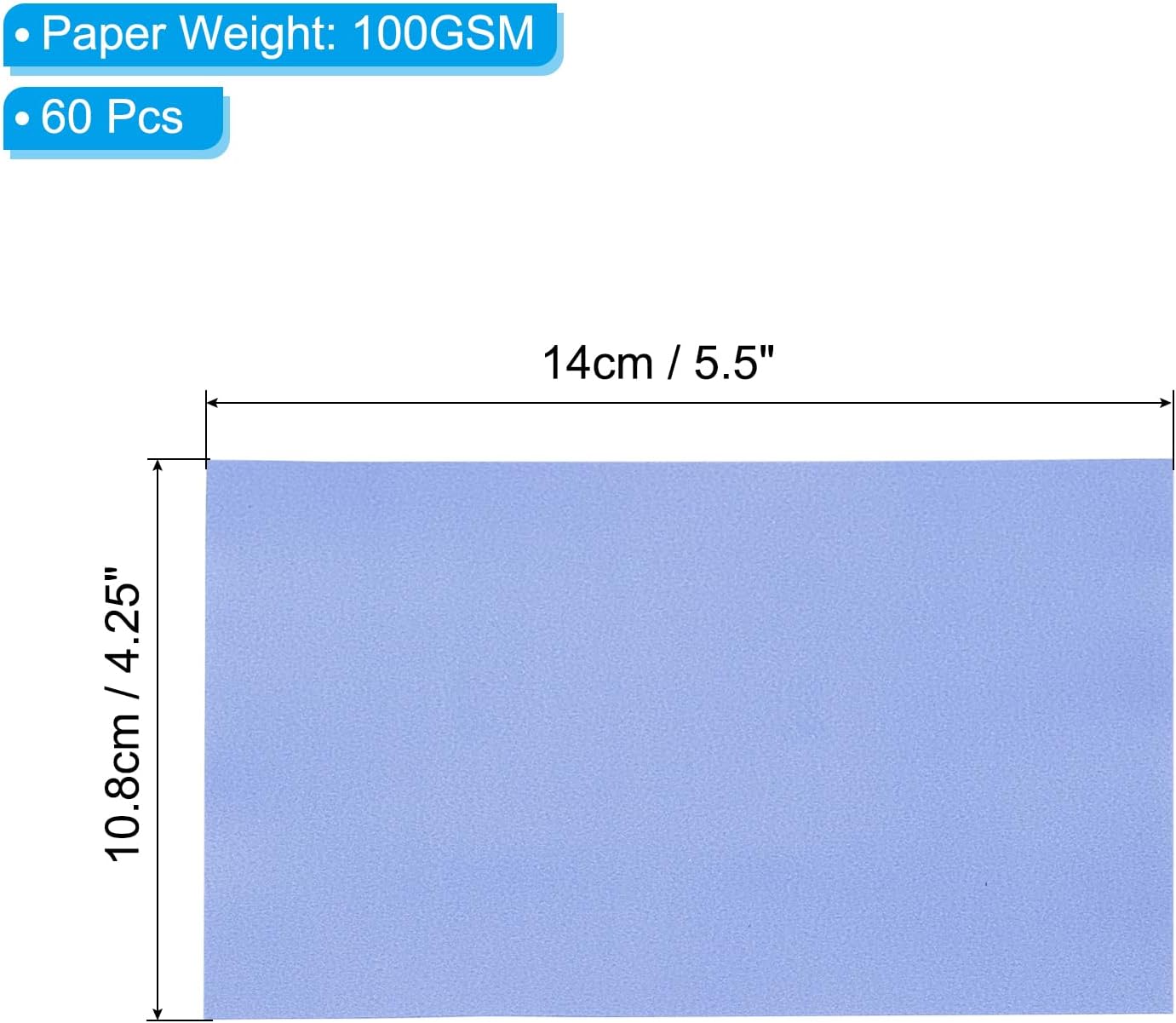PATIKIL 60 Sheets Vellum Paper 4.25x5.5, Vellum Paper Printable Translucent Paper 100GSM Colored for Invitations Laser Inkjet Printing Card Making Crafting Wedding Tracing, Navy Blue