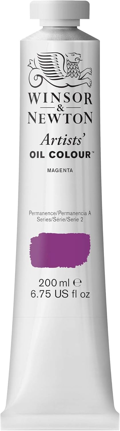 Winsor & Newton Artists' Oil Color, 200ml (6.75 oz) Tube, Magenta