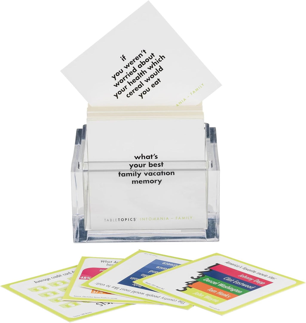 TABLETOPICS Family Infomania: Questions to Start Great Conversations