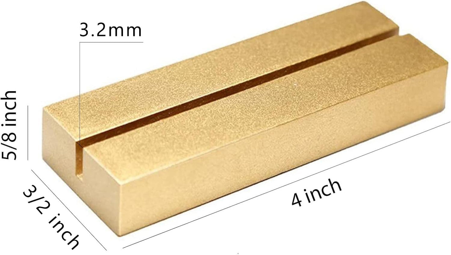 UNIQOOO 20 Pack 4" Gold Birch Wood Stands for Wedding Acrylic Sign, Wood Table Number Holders for 1/8 Thick Acrylic Sheets | Wedding Display Stand, Card Holder for Bar Menu, Retail Sign, Party