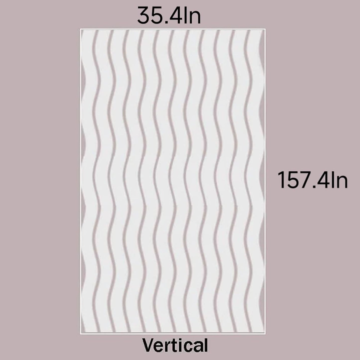 LEMON CLOUD Window Film for Privacy and Light Protection，Non Adhesive Removable Glass Covering Opaque Window Sticker Self Static Cling Vinyl Glass Film for Home Office (35.4 x 157.4 Inch,Wavy)