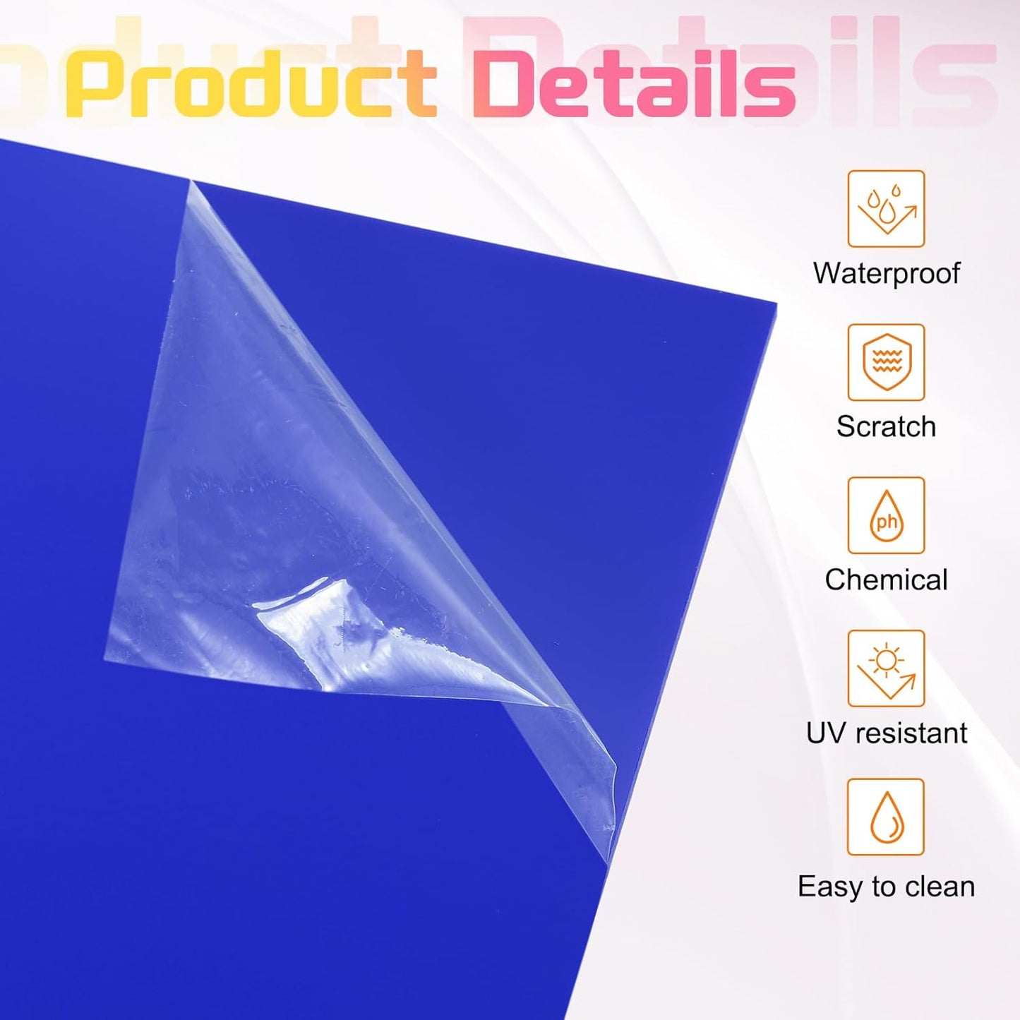 uxcell 4Pcs Acrylic Sheets 12x12 Inch Acrylic Panel 1/8 Inch-3mm Plastic Board for Picture Frames Sign Holders DIY Display Projects Craft, Dark Blue
