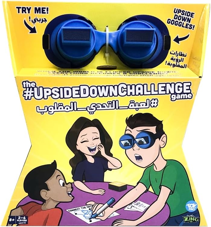Vango The UpsideDownChallenge Game for Family & Kids - Fun Challenges with Upside Down Goggles - Hilarious for Game Night & Parties - 2-6 Players, Ages 8+ (Standard Edition)