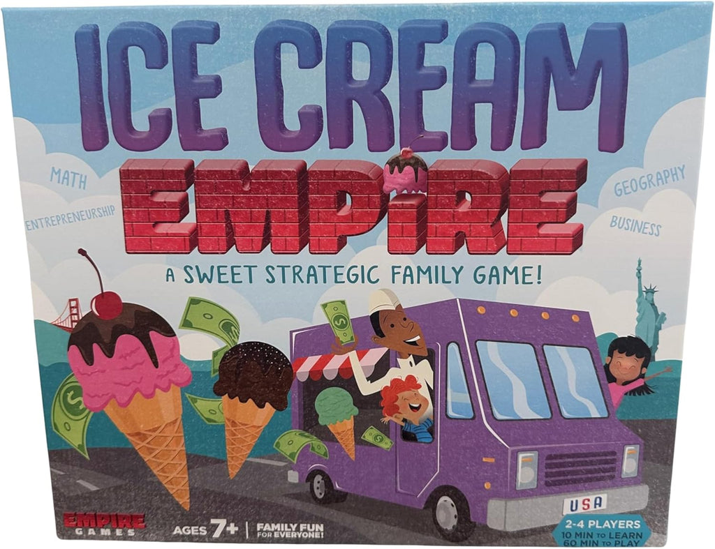 Ice Cream Empire by Empire Games –Strategic Family Game for Adults, Teens & Kids Ages 7+, Build Your Ice Cream Business Board Games for Adults & Kids, Educational Kids Games for Game Night Fun