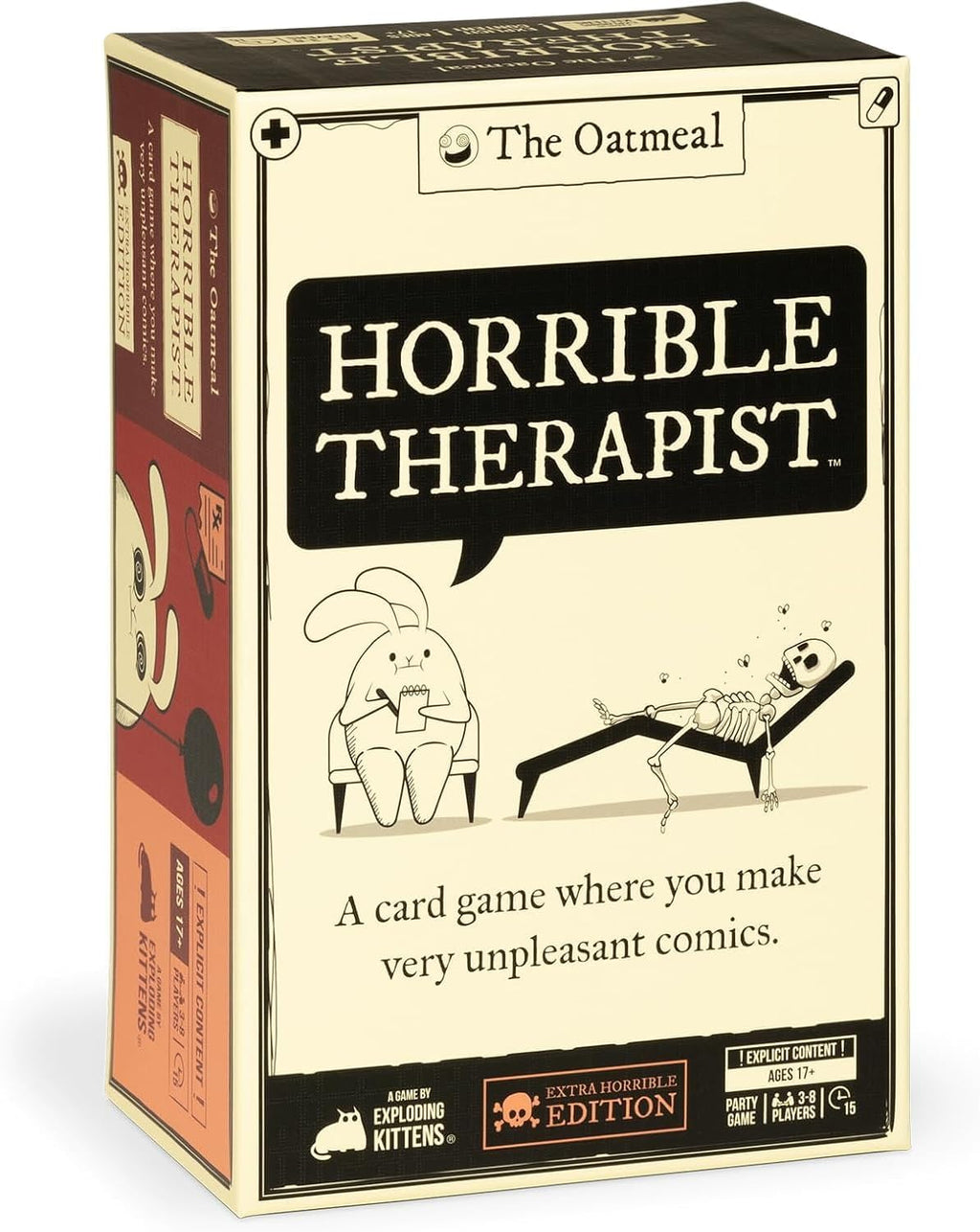 Horrible Therapist: Extra Horrible Edition by Exploding Kittens - A Card Game for 3-8 Players, Ages 17+ - Adult Party Game for Family Night