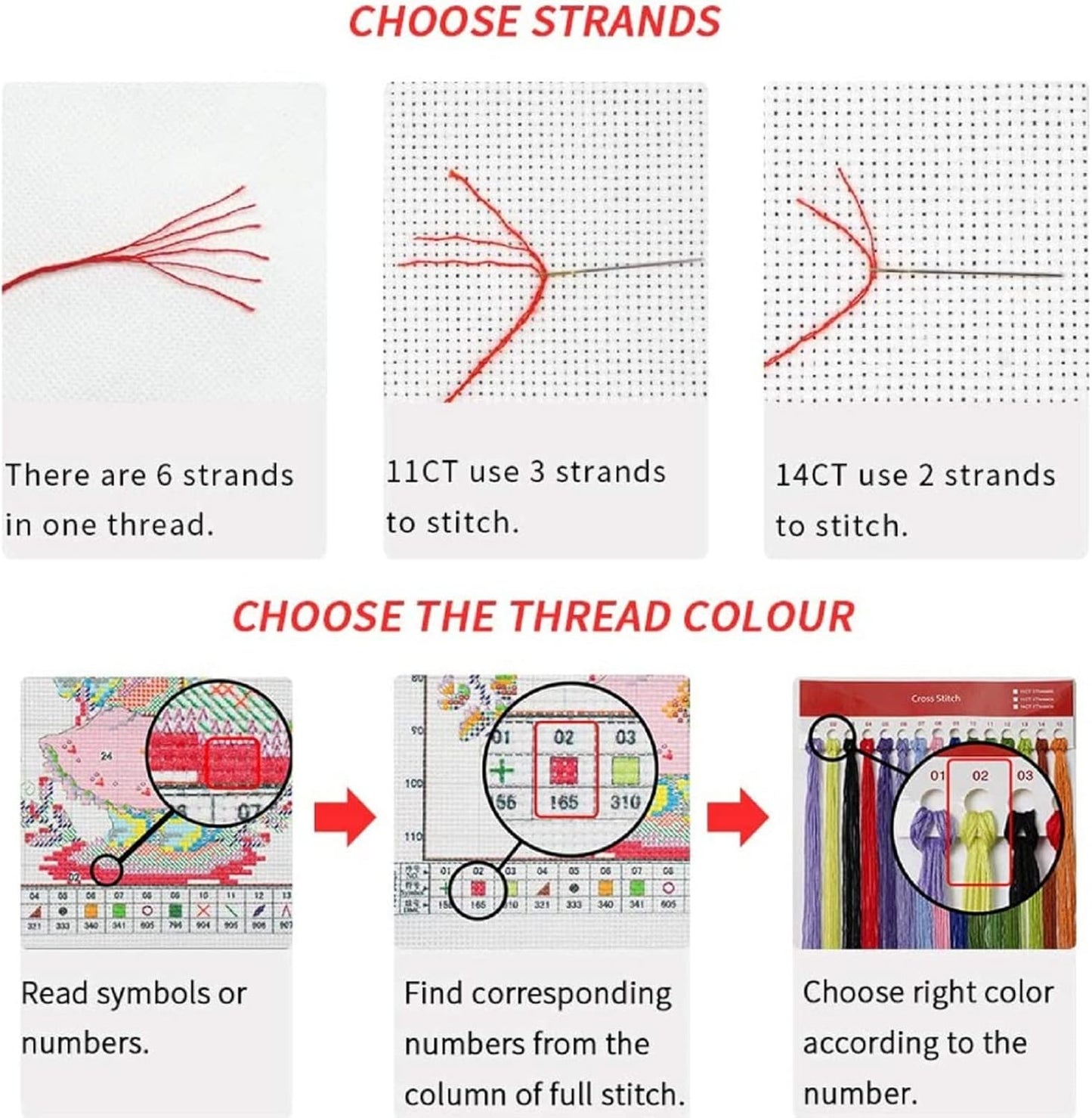 Foxhool Beginners Cross Stitch Kits Stamped Full Range of Embroidery Kits for Adults DIY Cross Stitches kit Embroidery Patterns for Needlepoint kit-Lovers Walk 17.7x17.7 inch