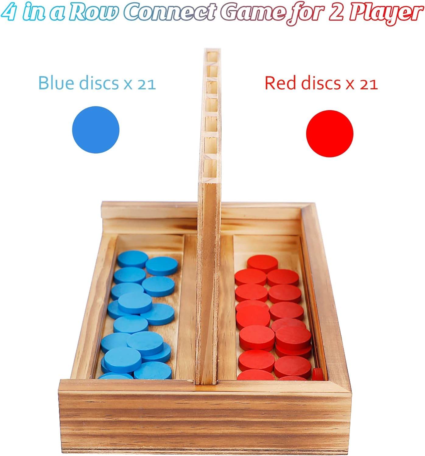 Glintoper Shut The Box & 4 in a Row Tables Game Set, Classic Wood Dice Game with Numbers & Line Up 4 Game for Kids Family, Living Room Rustic Coffee Table Decor, Travel Game Strategy Board Games