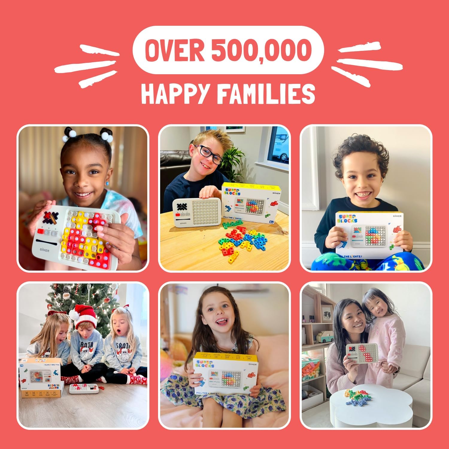 GiiKER Super Blocks STEM Toys – Pattern Matching Puzzle Game with 1000+ Challenges, Brain Teaser Toy for Kids & Teens, Travel Game & Birthday Gift for Boys and Girls