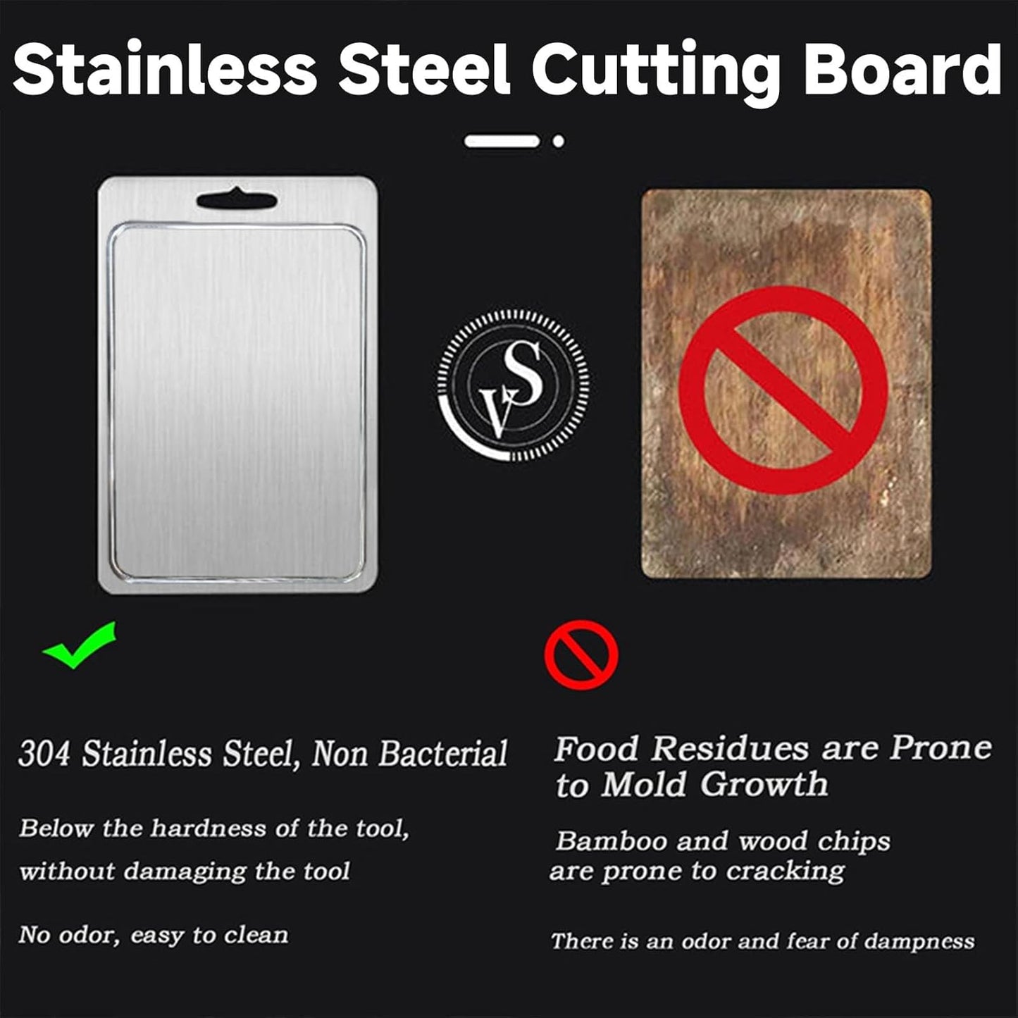 2025 New 100% Pure Titanium Cutting Board with Grooves, Double Sided Chopping Board, Meat, Fruit and Vegetable Cutting Board, Dishwasher Safe (10 * 14 IN)