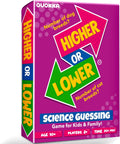 QUOKKA Trivia Board Games for Kids and Adults - Version V2.0 - Family Night Science Games 4xSet Higher or Lower Trivia Cards | Guess Fun Questions | 2 + Players - Challenge Your Science Knowledge