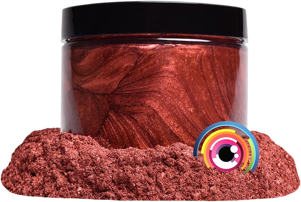 Eye Candy Pigments Premium Copper Mica Powder - Shu Copper (50gr) - for Epoxy, Resin, Soap, Paint, Woodworking, Acrylic Pouring, Bath Bombs, Fishing Lures - DIY Arts and Crafts Additive