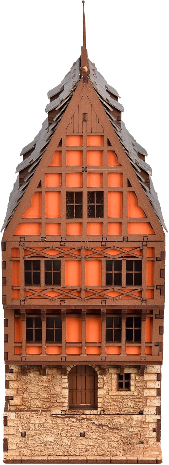 Cooper Rowhouse DIY Wooden Building Kit for Teens and Adults, Suitable for Playing with Family - Realistic