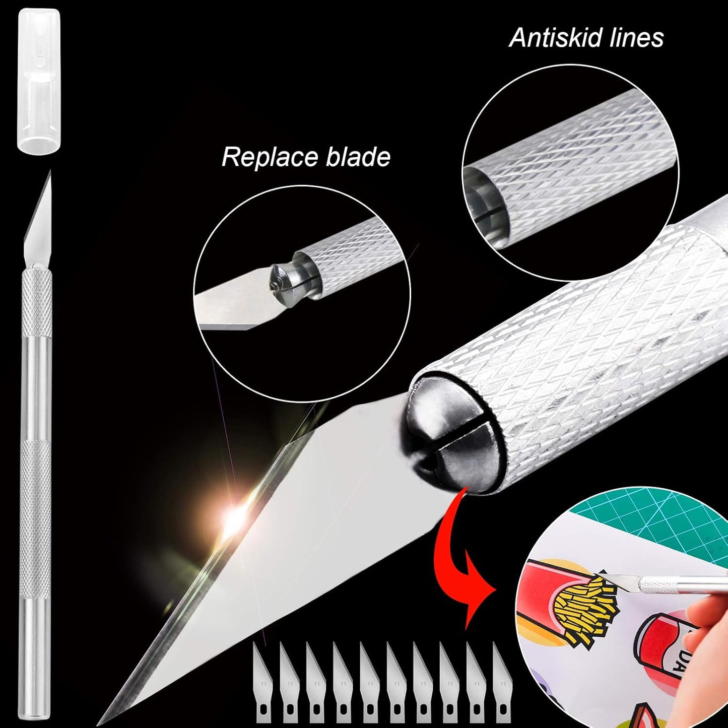 30 PCS Precision Craft Weeding Tools for Weeding Vinyl, DIY Art Work Cutting, Hobby, Scrapbook,Sewing.